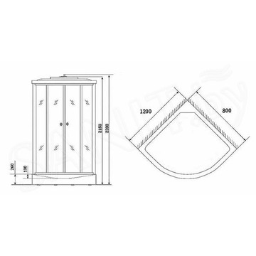 Душевая кабина Niagara Eco NG-3324-14L / NG-3324-14R
