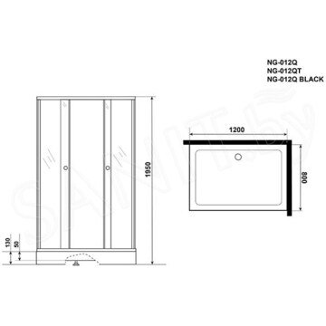 Душевой уголок Niagara Eco NG-012-14QT / NG-018-14QT / NG-118-14QT / NG-129-14QT