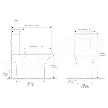 Напольный унитаз SantiLine SL-5022