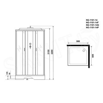 Душевая кабина Niagara Classic NG-1101-14F