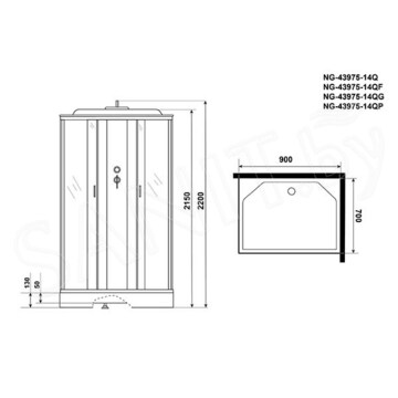 Душевая кабина Niagara Classic NG-43975-14Q / NG-43085-14Q / NG-43185-14Q / NG-43285-14Q / NG-43295-14Q