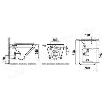 Подвесной унитаз SantiLine SL-5003