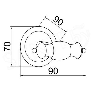 Крючок Boheme Palazzo 10106 / 10156