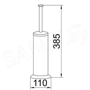 Ершик для унитаза Boheme Chiaro 10509