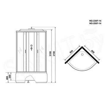 Душевая кабина Niagara Classic NG-2307-14
