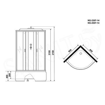 Душевая кабина Niagara Classic NG-2507-14