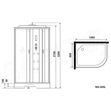 Душевая кабина Niagara Ultra NG-303-01