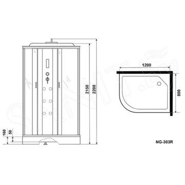 Душевая кабина Niagara Ultra NG-303-01