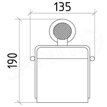 Держатель для туалетной бумаги Boheme Royal Cristal 10921-G / 10921-G-B