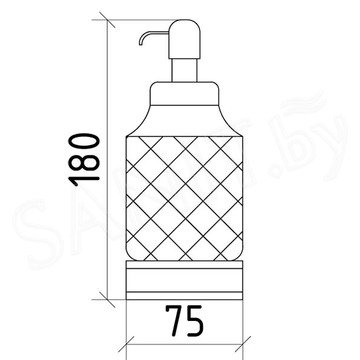 Дозатор Boheme Royal Cristal 10929-G / 10929-G-B