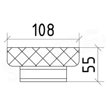 Мыльница Boheme Royal Cristal 10930-BR / 10930-BR-B