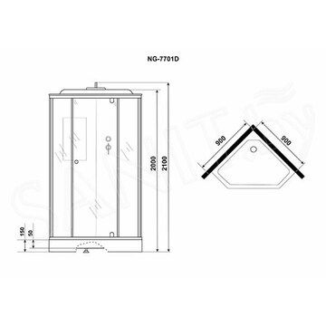 Душевая кабина Niagara Luxe NG-7701DM / NG-7702DM