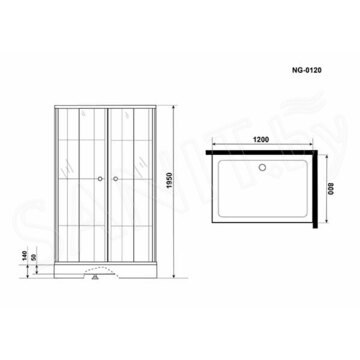 Душевой уголок Niagara Nova NG-0118-14 / NG-0120-14