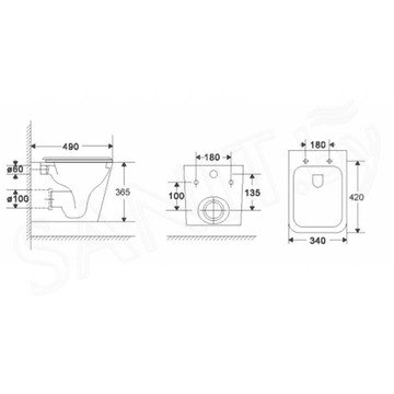 Система инсталляции для унитаза TECEbase kit c кнопкой 9240407 и унитазом WeltWasser Gelbach 043 GL-WT