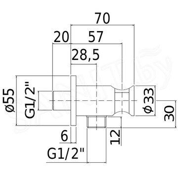 Шланговое подключение Paffoni ZSUP031BO