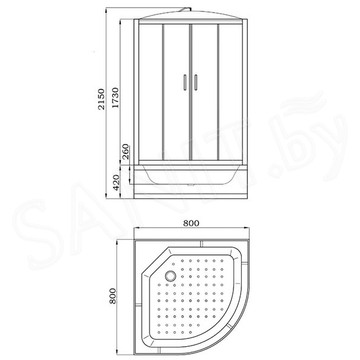 Душевая кабина Parly EB821 / EB921