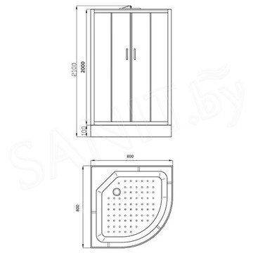 Душевая кабина Parly EB831 / EB931