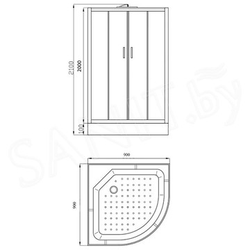 Душевая кабина Parly EF931 / EF1031