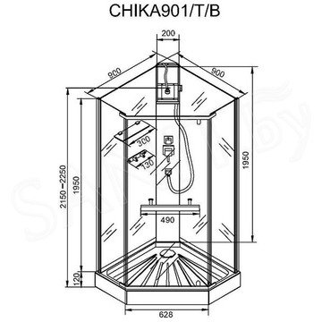 Душевая кабина Cerutti Chika 901T