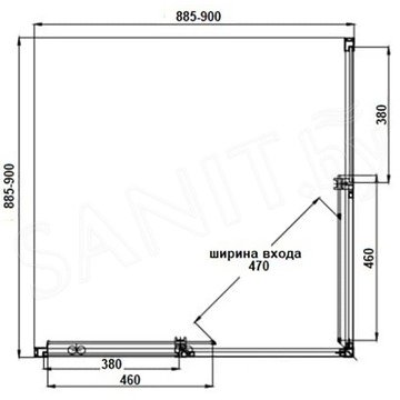 Душевой уголок Aquabath Cube AB1011