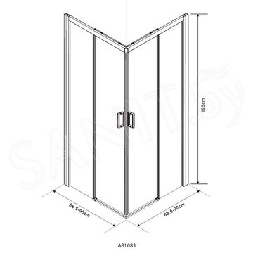 Душевой уголок Aquabath Kristal AB1083