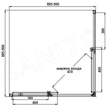 Душевой уголок Aquabath Kristal AB1083