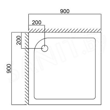 Душевой поддон Aquabath ABS290