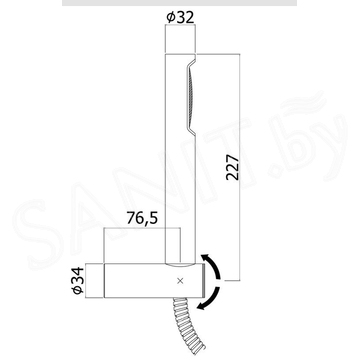 Душевая лейка со шлангом Paffoni Birillo ZDUP054CR