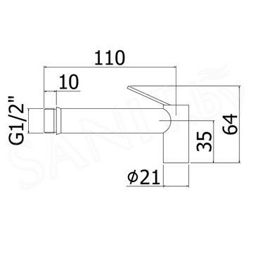 Гигиеническая лейка Paffoni Tweet Round ZDOC120CR