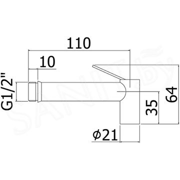 Гигиеническая лейка Paffoni Tweet Round ZDOC120BO