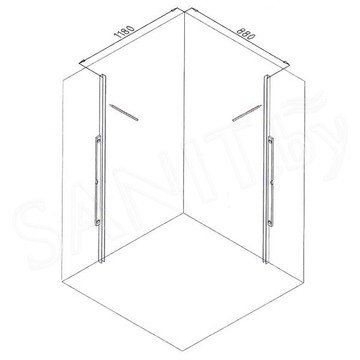 Душевой уголок Cerutti Victoria 120B