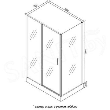 Душевой уголок Cerutti Victoria 120B