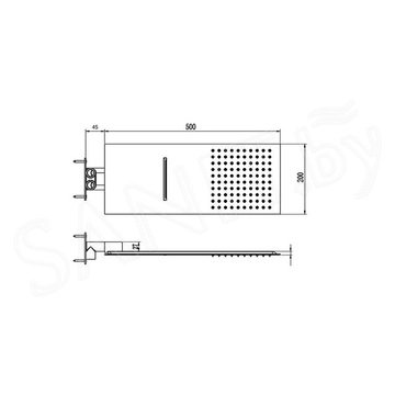 Душевая система RGW SP-6343-01 встраиваемая
