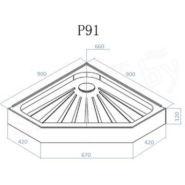 Душевой поддон Cerutti P91 / P101