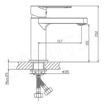 Смеситель для умывальника Haiba HB10617