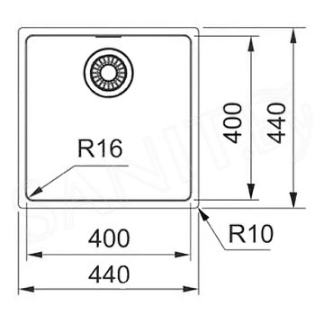 Кухонная мойка Franke FEX 110-40 / 110-50 / 110-60