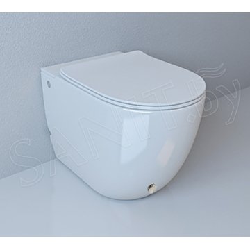 Приставной унитаз Cerutti Barbaria Pulse CT7264 с импульсным смывом