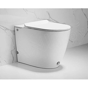 Приставной унитаз Cerutti Barbaria Pulse CT7264 с импульсным смывом