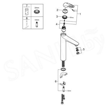 Смеситель для умывальника Grohe Eurostyle 23570003