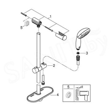 Душевой гарнитур Grohe Tempesta 100 27926001