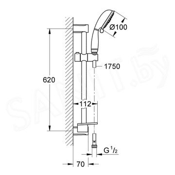 Душевой гарнитур Grohe Tempesta New Rustic IV 27609001