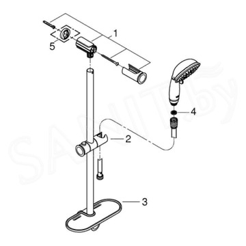 Душевой гарнитур Grohe Tempesta New Rustic IV 27609001