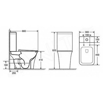 Напольный унитаз Cerutti Nivolet CT8457 безободковый с крышкой Soft Close