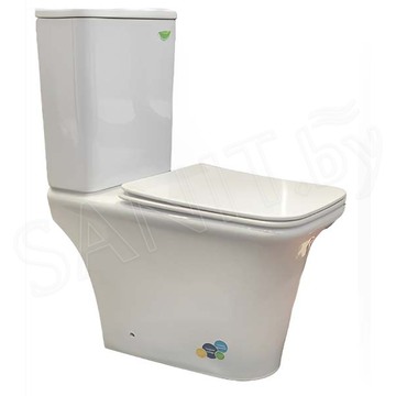 Напольный унитаз Cerutti Nivolet CT8457 безободковый с крышкой Soft Close