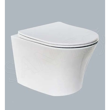 Подвесной унитаз Cerutti Adige Aria MW CT9245 / Adige Aria CT7837 безободковый с крышкой SoftClose