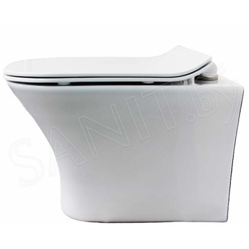 Подвесной унитаз Cerutti Vettore Aria MW CT9242 / Vettore Aria CT7190 безободковый с крышкой SoftClose