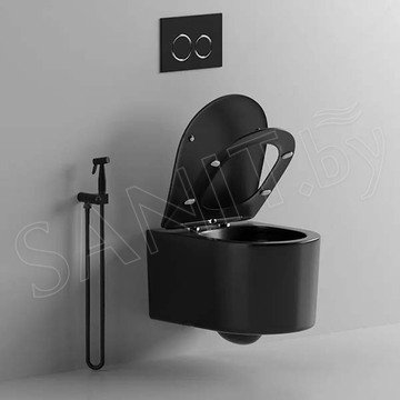 Подвесной унитаз Cerutti Tanaro Aria MB CT9238 безободковый с крышкой SoftClose