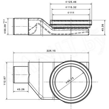 Душевой трап Pestan Bettoserb Compact Line 450 / 550 / 650 / 750 / 850