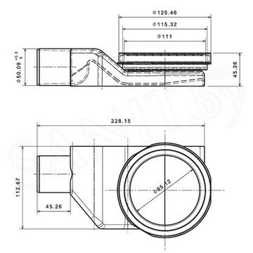 Душевой трап Pestan Confluo Primo Compact Line 450 / 550 / 650 / 750 / 850