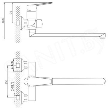 Смеситель для ванны Boch Mann Z21D8